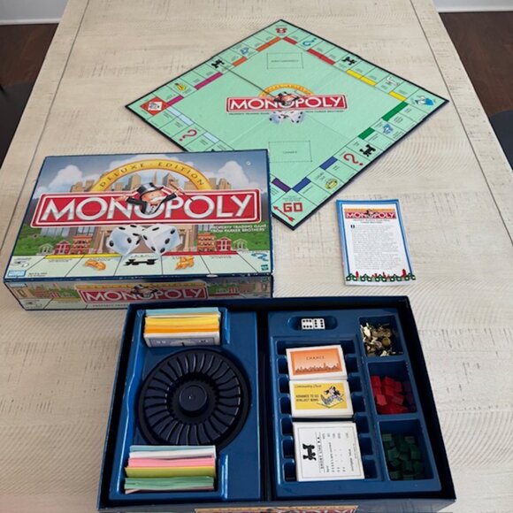 Vintage Parker Brothers 1998 Monopoly Deluxe Edition - Picture 2 of 11